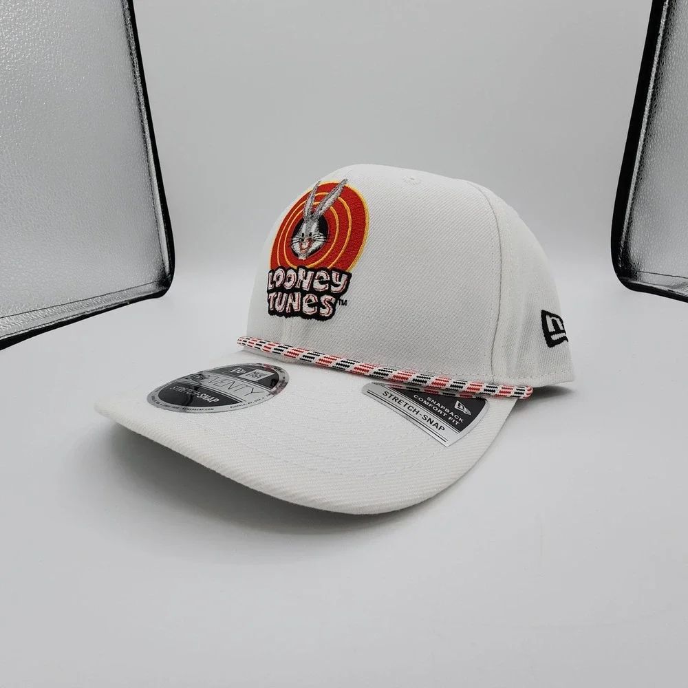 Bugs Bunny Looney‎ Tunes Hat New Era 9Seventy Stretch Snap Back Cap White NEW